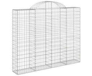 Arched Gabion Basket Stone Basket Gabion Retaining Wall Galvanised Iron vidaXL