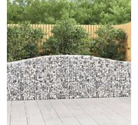 Arched Gabion Baskets 20 pcs 400x30x80/100 cm Galvanised Iron