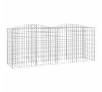 Arched Gabion Raised Bed Gabion Basket Mesh Wire Stone Galvanised Iron vidaXL
