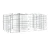 Arched Gabion Raised Bed Gabion Basket Mesh Wire Stone Galvanised Iron vidaXL
