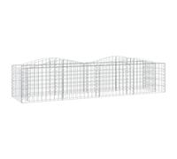 Arched Gabion Raised Bed Gabion Basket Mesh Wire Stone Galvanised Iron vidaXL