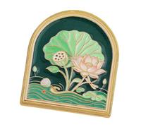 Arched Metal Book Page Clip for Journals, Books, SQ0098 | Raised Nature Artwork, Adds Depth to the Arched Clip Front While It Holds Selected Pages and Paper Items