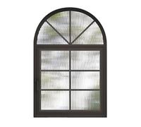Arched Replacement Window - 360° Rotatable Flush Mount with Handles - Metal Sash Sliding for Bathroom & Kitchen(50 * 80CM)