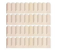 Arched Timber Border - Raw Decorative Strip for Renovation | Bulk Craft Planks with Curvy Profile Design & Sanded Carpentry Elements for Window, Door, Mantel and Nursery