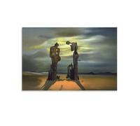 Archeological Reminiscence Millet's Angelus Salvador Dali Poster Canvas Wall Art Poster Decorative Modern Home Print Picture Artworks Posters 24x36inch(60x90cm)