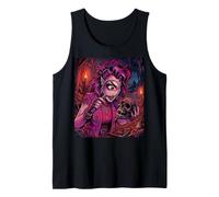 Archeologist Fossil Archeologist Vampire Spooky Scary Horror Tank Top