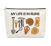 Archeologist Gifts Makeup Bag Archaeology Lover Gifts for Women Appreciation Gift for Anthropologist Archaeology Gift for Women Birthday Graduation Present for Archeology Student Teacher Cosmetic Bag