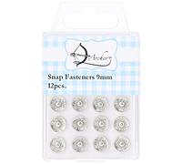 Archer AR1035 9mm Snap Fasteners 12pcs, Silver, 10 x 6 x 1 cm
