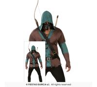 Archer Costume Mens Robin Hood Deluxe Fancy Dress Fairytale Costume Adults
