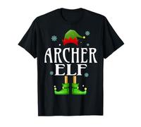 Archer Elf Xmas Funny Men's Family Matching Christmas Archer T-Shirt