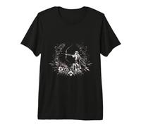 Archer Flowers Forest Arrow Forest Forest Man Nature Wilderness Leaf Premium T-Shirt