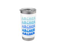 Archer Name Minimalist Design Stainless Steel Insulated Tumbler