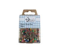 ARCHER Plastic Head Pins 80pcs, Metal, Multi-Colour, 10 x 6 x 1 cm