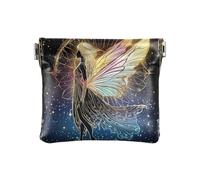 Archer Tarot PU Leather Small Coin Waterproof Card Key Organizer for Girls Ladies Handbag, Celestial Fairy Ornate Frame, One Size, Modern