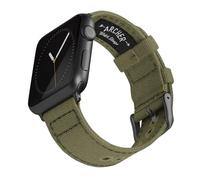 Archer Watch Straps - Canvas Straps for Apple Watch (Faded Olive, Gray, 40/41/42mm)