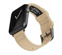 Archer Watch Straps - Canvas Straps for Apple Watch (Sand, Gray, 44/45/46/49mm)