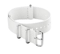Archer Watch Straps - Classic Nylon NATO Watch Bands (White, 18mm)