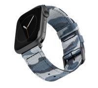 Archer Watch Straps - Premium Nylon Straps for Apple Watch (Blue Camo, Black, 44/45/46/49mm)