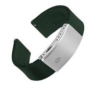 Archer Watch Straps - Quick Release Custom Fit Silicone Watch Strap (British Racing Green, 22mm)