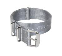 Archer Watch Straps - Seat Belt Nylon NATO Watch Bands (Gray, Stainless, 18mm)