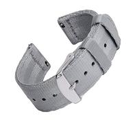 Archer Watch Straps - Seat Belt Nylon Quick Release Watch Bands (Gray, 18mm)