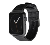 Archer Watch Straps - Seat Belt Nylon Straps for Apple Watch (Black, Space Gray, 44/45/46/49mm)