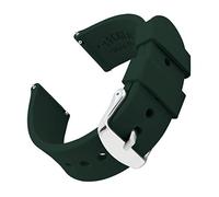 Archer Watch Straps - Soft Silicone Quick Release Watch Bands (British Racing Green, 23mm)