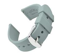 Archer Watch Straps - Soft Silicone Quick Release Watch Bands (Cadet Gray, 21mm)