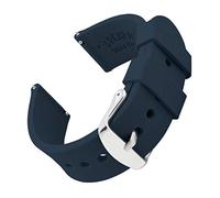 Archer Watch Straps - Soft Silicone Quick Release Watch Bands (Midnight Blue, 21mm)