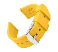 Archer Watch Straps - Soft Silicone Quick Release Watch Bands (Naples Yellow, 21mm)