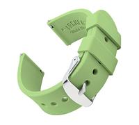 Archer Watch Straps - Soft Silicone Quick Release Watch Bands (Tea Green, 20mm)