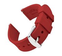 Archer Watch Straps - Soft Silicone Quick Release Watch Bands (Venetian Red, 21mm)