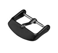 Archer Watch Straps - Stainless Steel PVD Replacement Buckle (Matte Black, 18mm)