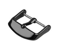 Archer Watch Straps - Stainless Steel Watch Strap Buckles (Polished Black, 24mm)