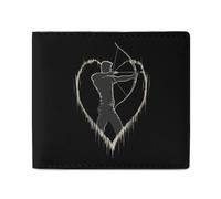 Archers Archery Classic Mens Wallet Slim Leather Card Holder Bifold Wallets Front Pocket