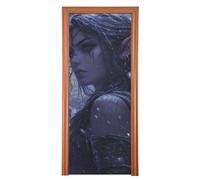 Archers Game Anime Girl Decorative Door Cover Decorations 35x79 in Hello Spring Banner Party Decoration and Supplies for Home M