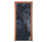 Archers Game Anime Girl Decorative Thanksgiving Door Cover 35x79 in Happy Summer Banner Party Decoration and Supplies for Home M