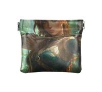 Archers Game Anime Girl Fashion PU Leather Small Coin Unique Mini Purse Wallet for Men Women Travel bolsas para monedas de Mujer