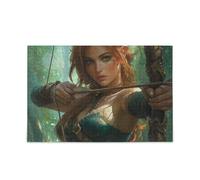 Archers Game Anime Girl Piecing Puzzles Puzzles for Kids Brain Teasing Fun & Perfect Wall Art Cool Brain Teasers Perfect for Game Nights Puzzle for Adults 1000 Piecing