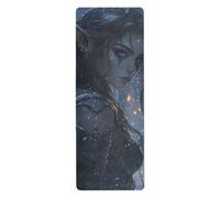 Archers Game Anime Girl yoga mats for home workout for floor printed, non slip, yoga towel mat and bag tapete para ejercicio 71x26 inches