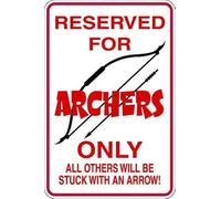 Archers Parking Metal Sign Indoor Outdoor Decoration Sign 8X12 Inch