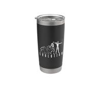 Archery Archer Man Evolution Funny Compound Bow Hunter Stainless Steel Insulated Tumbler