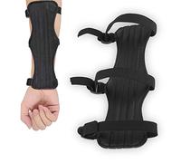 Archery Arm Guard, Adult Youth Archery Arm Guard Outdoor Hunting Shooting Arm Protector, Adjustable Forearm Wrist Protector for Recurve Compound Bow