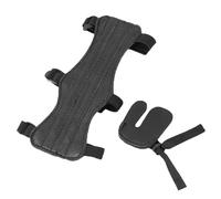 Archery Arm Guard Leather Armguard Archery Arm Guards Forearm Guard with 3-Strap Buckles，Bow and Arrow Protective