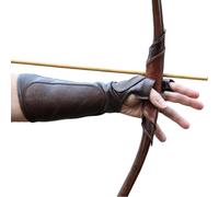 Archery Arm Guard, Leather Forearm Protector for Archers, Adjustable Lacing for a Secure Fit, Soft Lined Design for Comfort, Suitable for Target Practice, Hunting, and Competitions