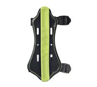 Archery Arm Guard, Perforated Leather-Arm Guards, Outdoor Reversed Arm Guard Hunting Traditional Bow Archery Forearm Protector(green)