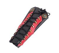 Archery Arm Guards ,Forearm Protection Guards Adjustable Leather Gauntlet Wristband Medieval Armor Bracers for Hunting Shooting