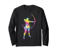 Archery Arm Guards Splash Archery Bow Hunter Archer Girls Long Sleeve T-Shirt