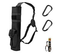 Archery Arrow Quiver, Lightweight Adjustable Dual Use Hip and Shoulder Quiver, Shoulder Strap & Belt Clip for Bow Hunting, Target Practice and Outdoor Archery