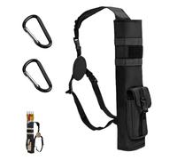 Archery Arrow Quiver, Lightweight Adjustable Dual Use Hip and Shoulder Quiver, Shoulder Strap & Belt Clip for Bow Hunting, Target Practice and Outdoor Archery